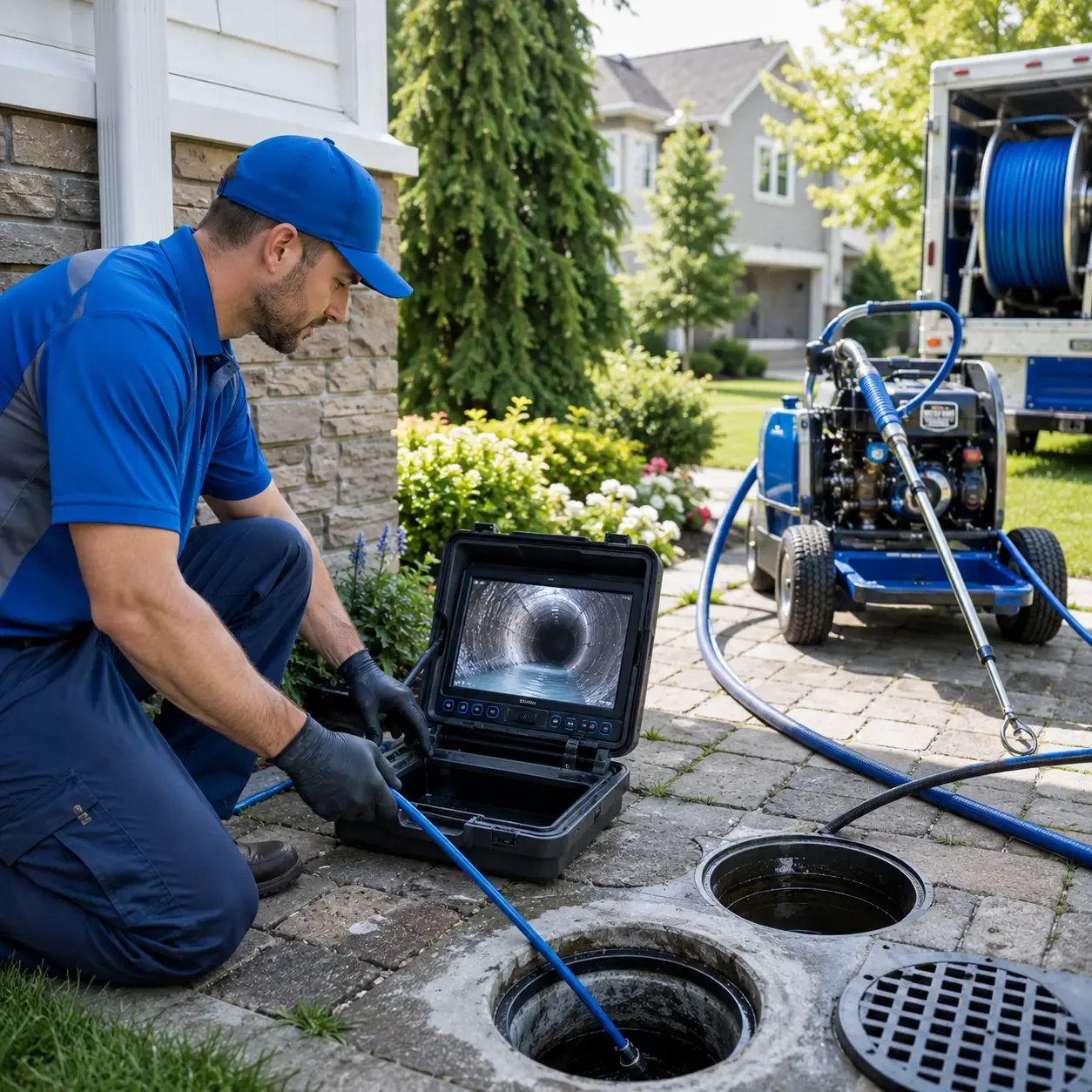 Outdoor drain cleaning professionals serving Randleman, NC